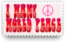 I Want World Peace Stamp