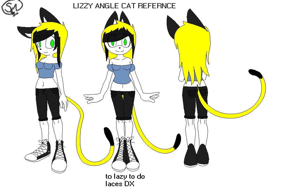 Lizzy Angel Cat Ref by LeenaMarieArt on DeviantArt