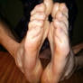 My oiled male feet