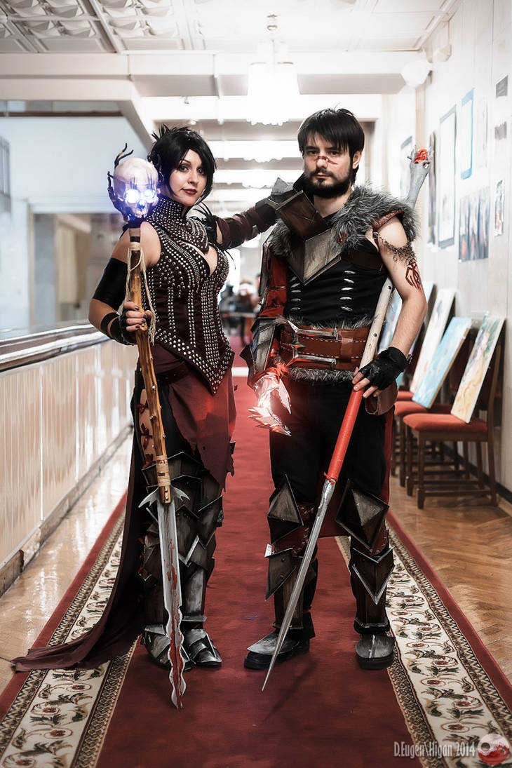 Dragon Age Ii Morrigan And Hawke Cosplay By Senedy On Deviantart