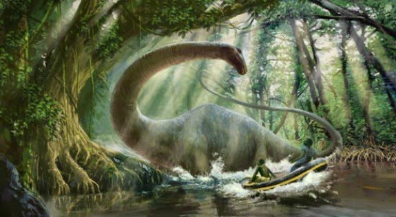 Sighting of mokele-mbembe in the savannah at night