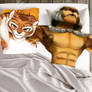 Tigress in bed with Captain Kalus.