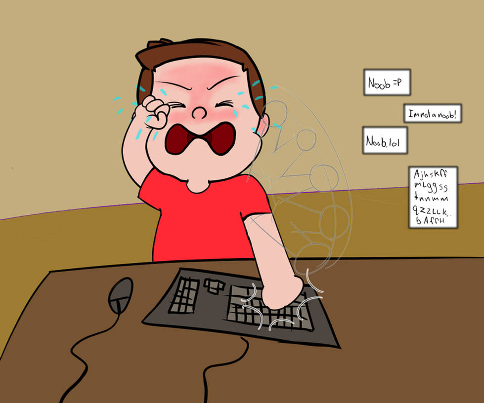 Typing Angrily by KingGaz on DeviantArt