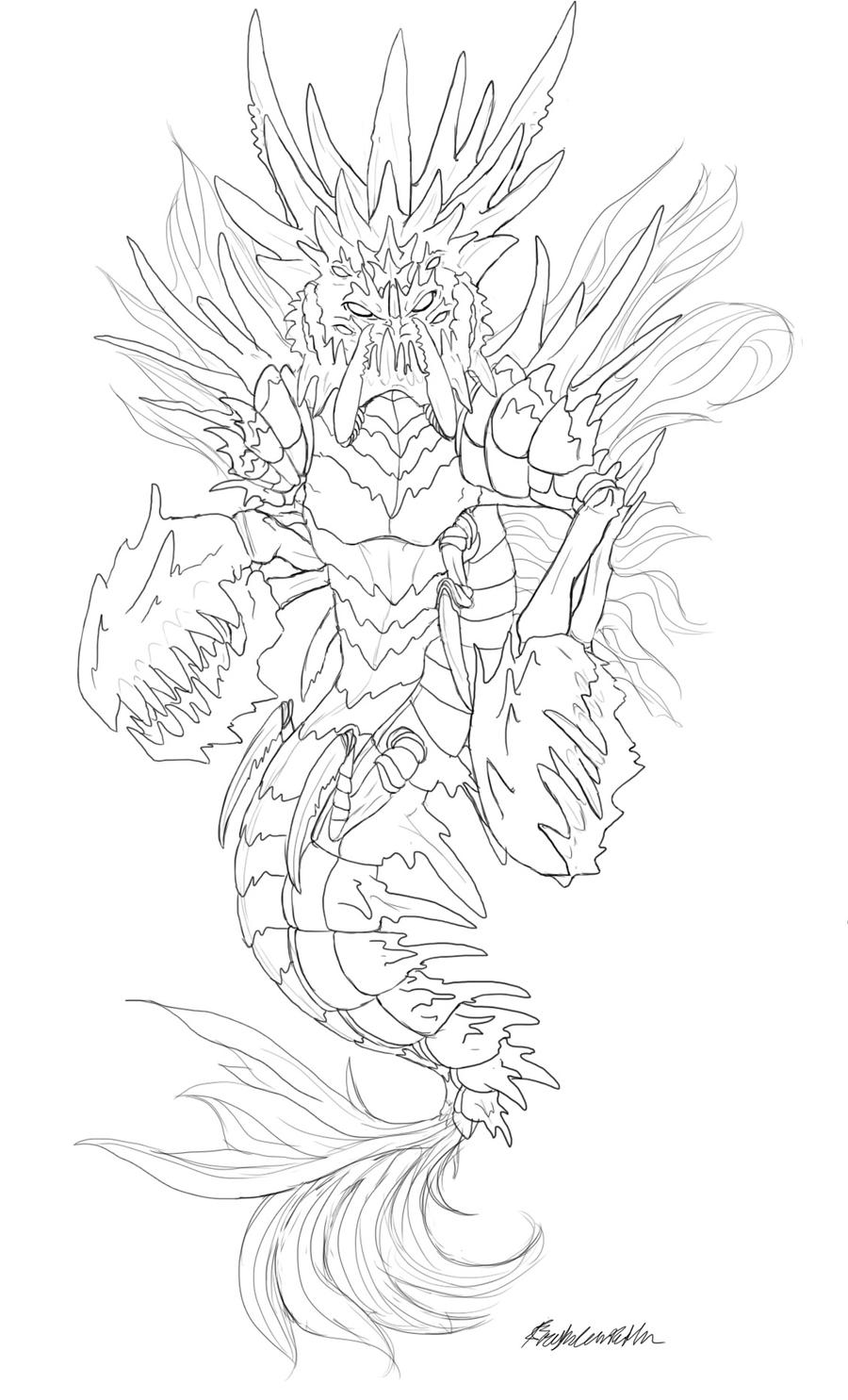 Leviathan Lineart.