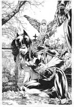 Batgirl Cover - pencils and inks