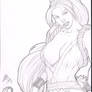 Mai Shiranui - Pencil on cardstock by Eric Blake