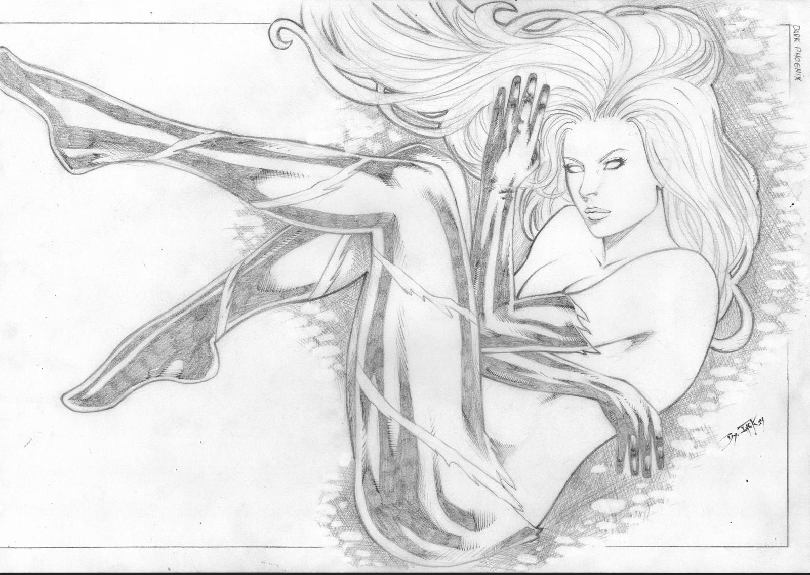 Phoenix - Pencil - by Dy Jack