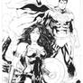 Superman and Wonder Woman by Leo Matos