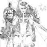 Huntress and batman by Gardenio lima 