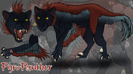 DinoXFeline - PyroPanther Adopt (OPEN) by SaberStudio