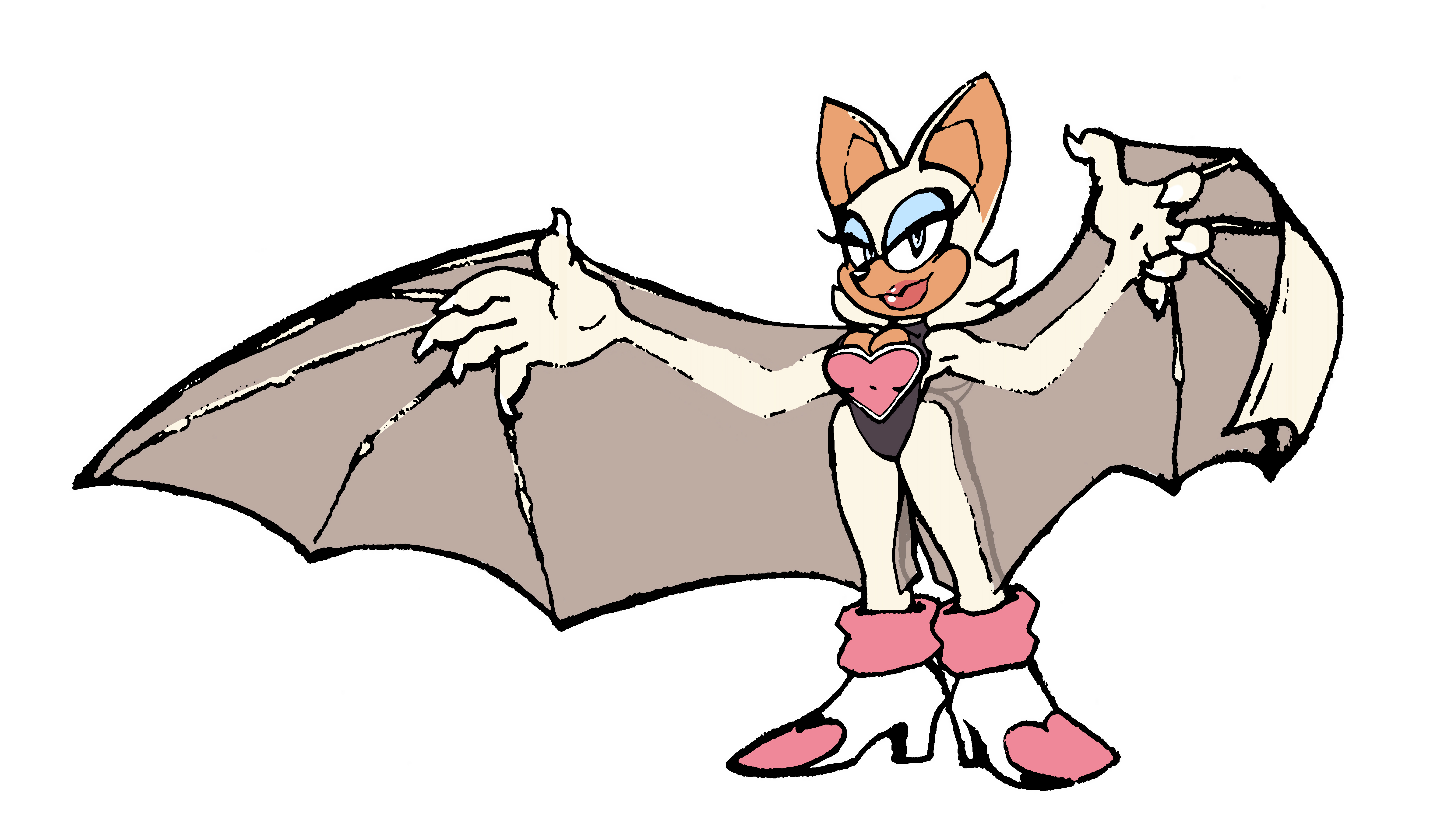 Rouge The Bat — neptuneking28: A Mighty the Armadillo redesign