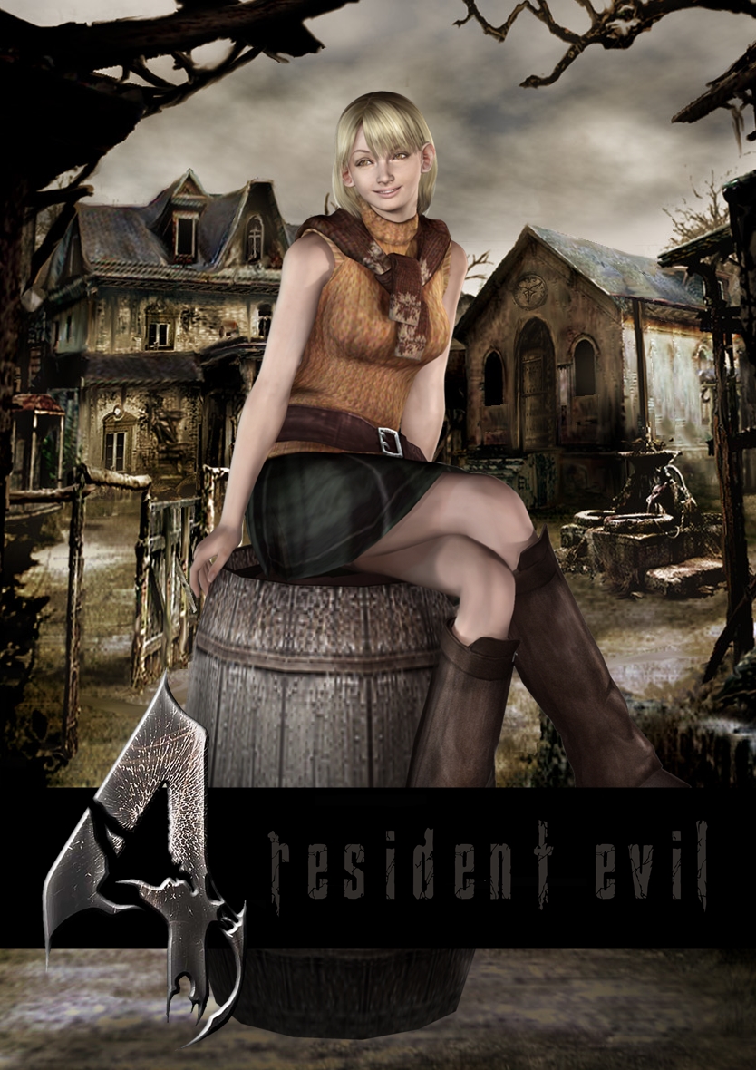 Download Ashley Graham From Resident Evil In Action Wallpaper