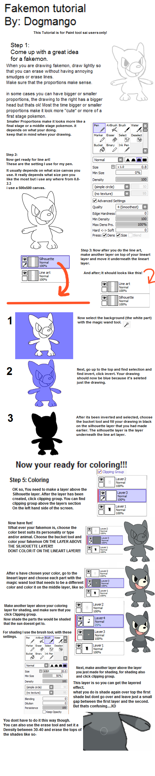 Fakemon Tutorial Fakemon Tutorial Part 1 by DogMango on DeviantArt