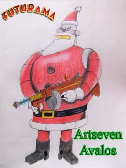 Santa Bot Raffle How to draw Santa-Bot by Artsevenavalos on DeviantArt