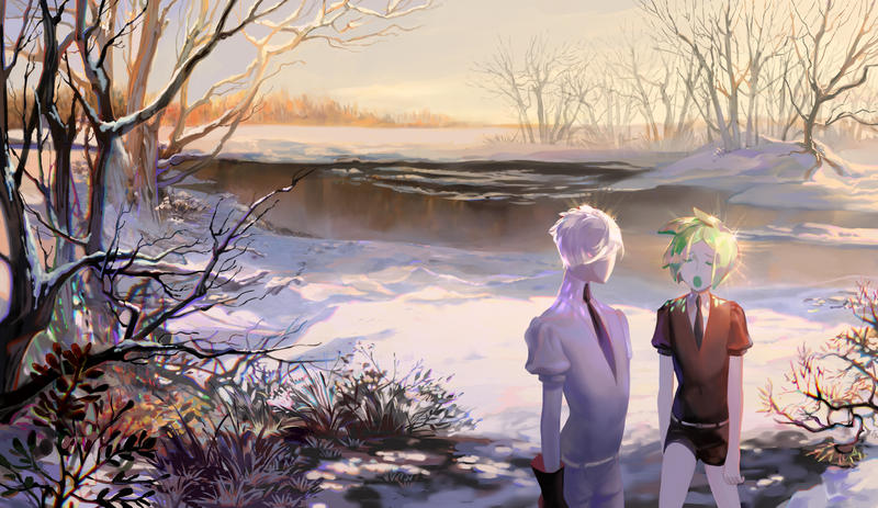 Phos and Antarc by Taro-K
