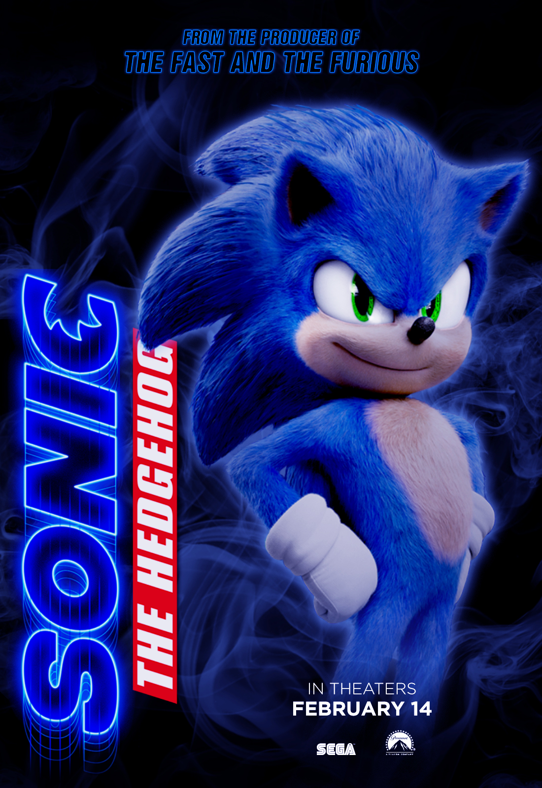 Sonic the Hedgehog (2020) fan poster