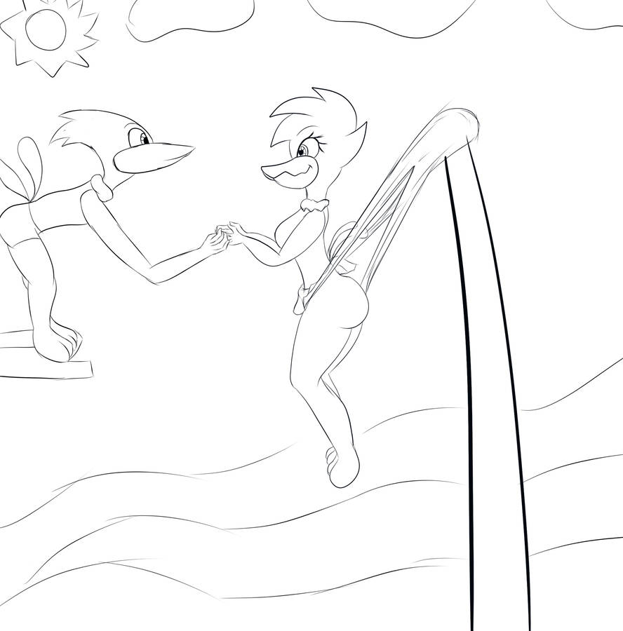 Garul woodpacker and winnie on a romatic wedgie by Garul-art on DeviantArt