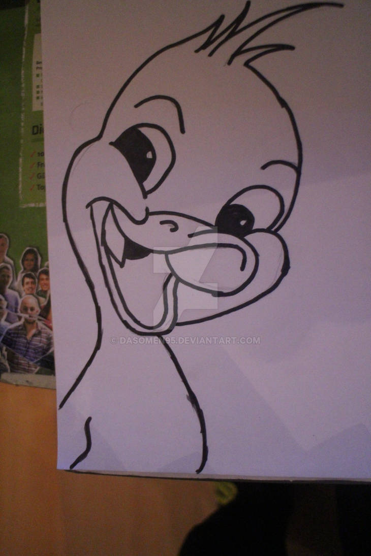 Cartoon Baby duck without color by DasOmen95 on DeviantArt