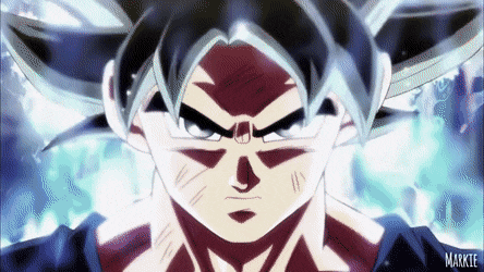 Anime Dragon Ball Goku Ultra Instinct Activated GIF