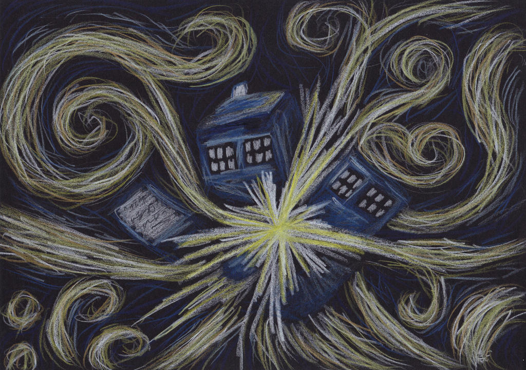 Exploding Tardis by LalinSoley on DeviantArt