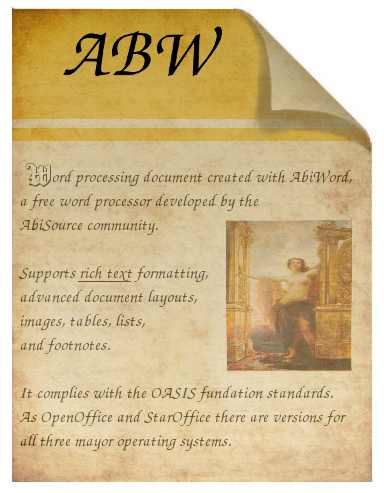 Steampunk ABW Abiword file Icon