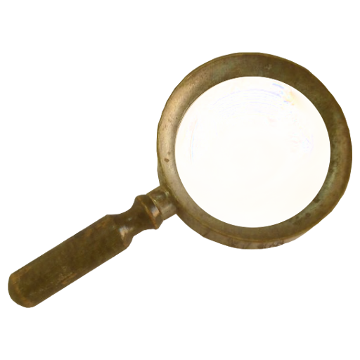 Steampunk Victorian Magnifying-glass Icon Mk3