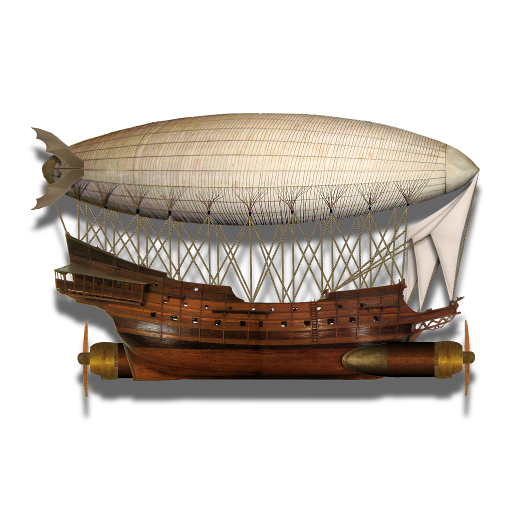 Steampunk Victorian Airship Icon Mk 2