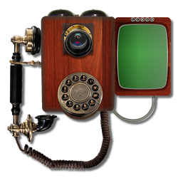 Steampunk Victorian Video Conference Icon Mk2