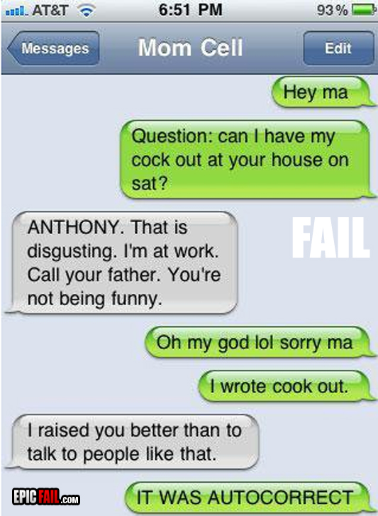 epic fail text messages