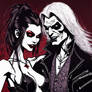 Sexy Vampire rockstar man with hot female 