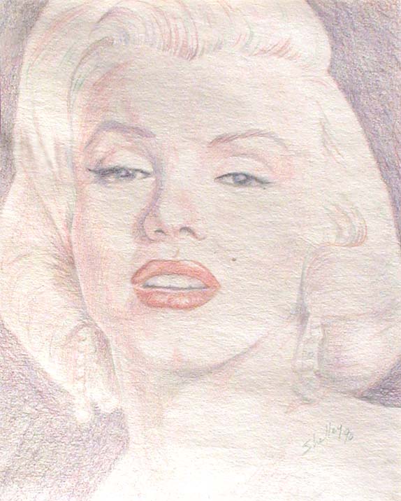 Marilyn Monroe drawing by S. Fairbanks by sfairbanks