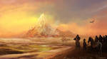 Erebor the lonely mountain by Evolvana