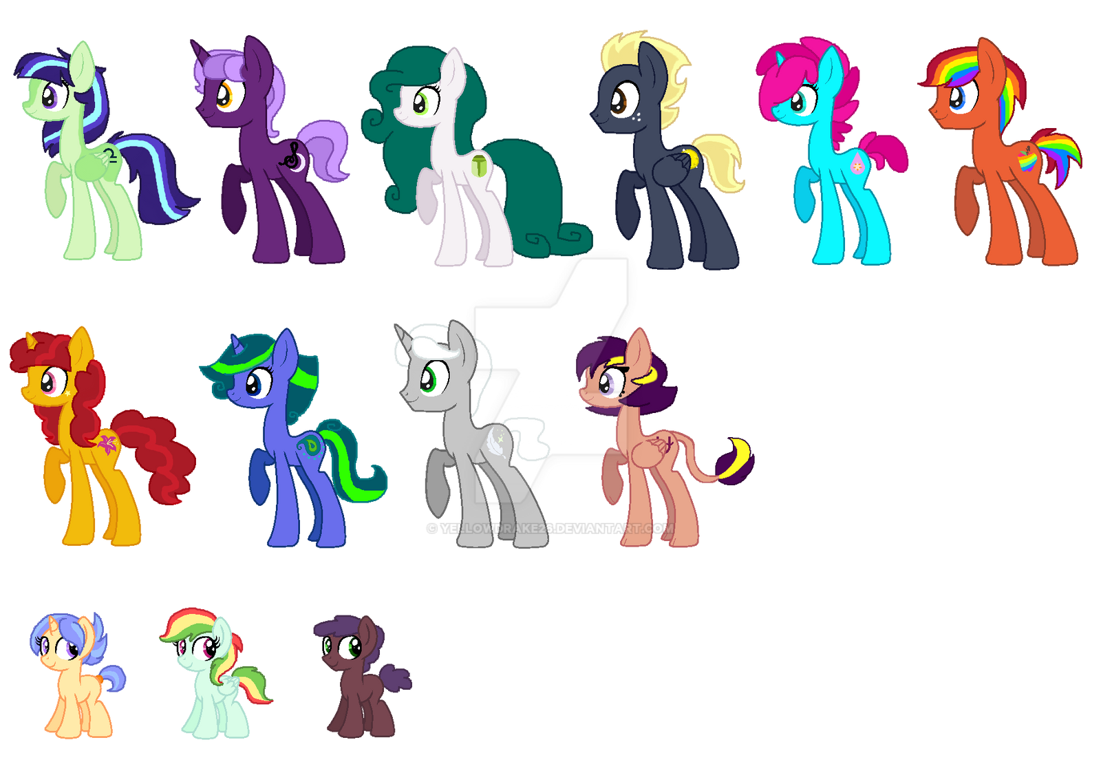 Mlp Next Gen Color Guide My MLP Next Gen Set by Yellowdrake26 on DeviantArt