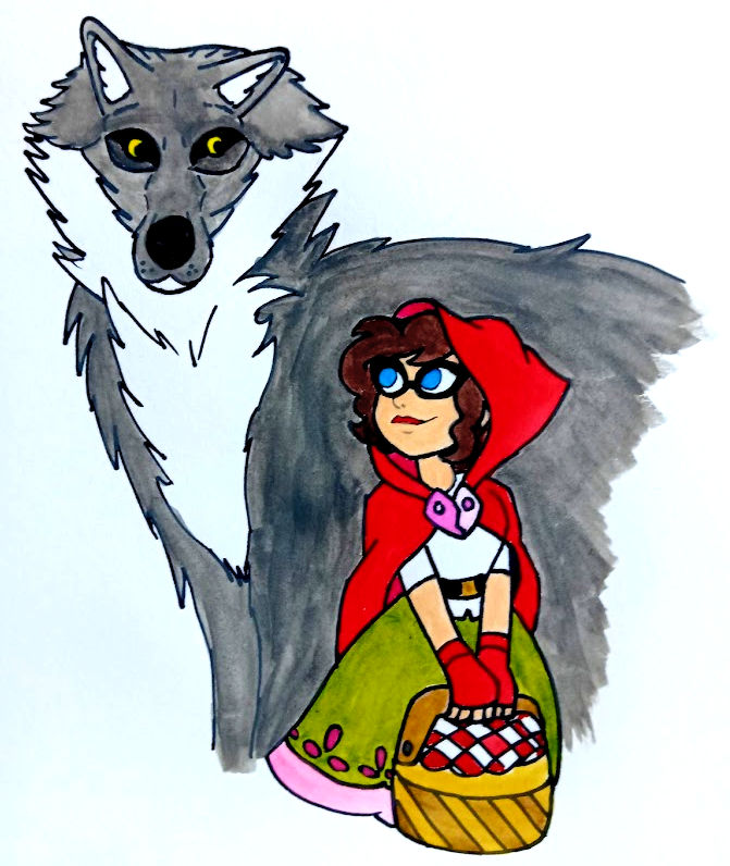 Red Riding Hood and the Wolf by Yellowdrake26 on DeviantArt