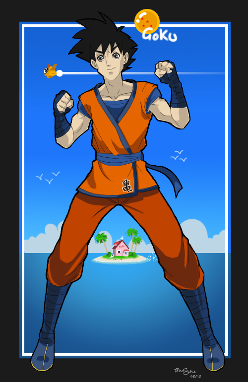 André.LC.design: Goku ( Desenhado no Flash) 2009