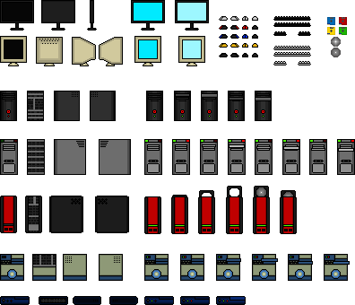 Computer Packet Sprite Background Sprites - Personal Computer Set Up by WickedSmirks on DeviantArt