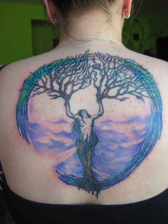 tree woman tattoo