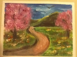 Cherry Blossom Tree painting