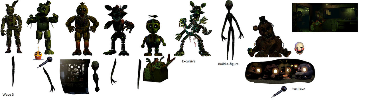 Fnaf AR SNAPS wave 2 I like this wave much more than the first one