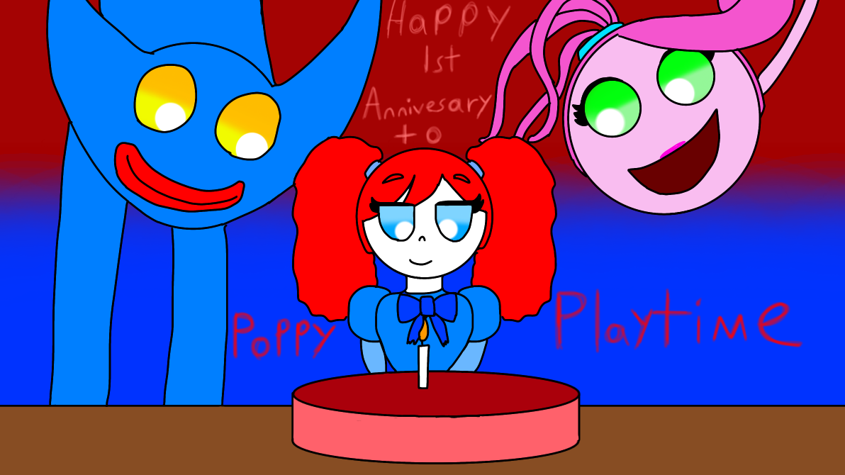 Today is the 2nd anniversary of Poppy Playtime 💕💙✨🥳🎉 How time