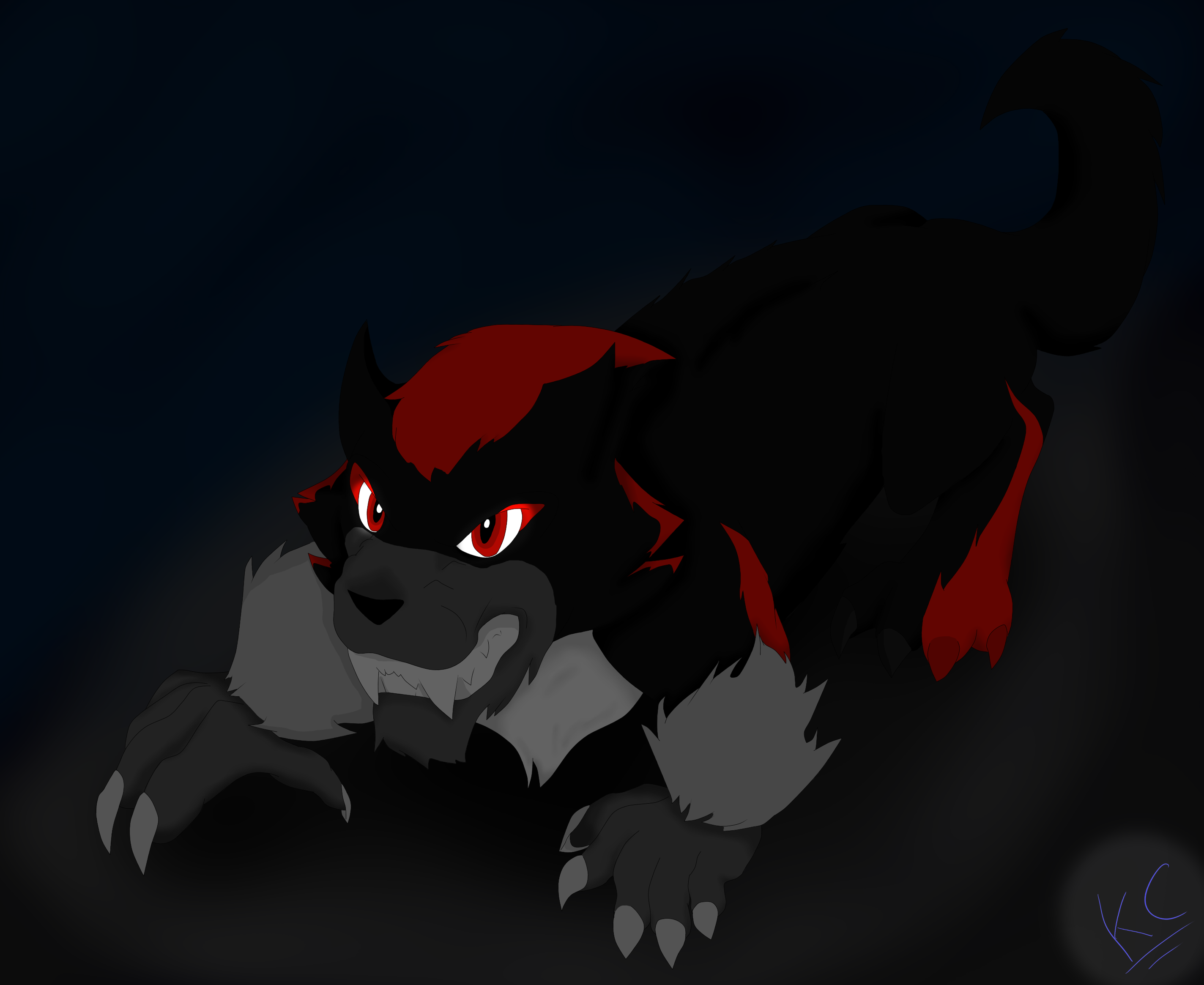 Werewolf Shadow by MsLunarUmbreon on DeviantArt