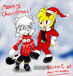 Kris And Ky Christmas by MsLunarUmbreon