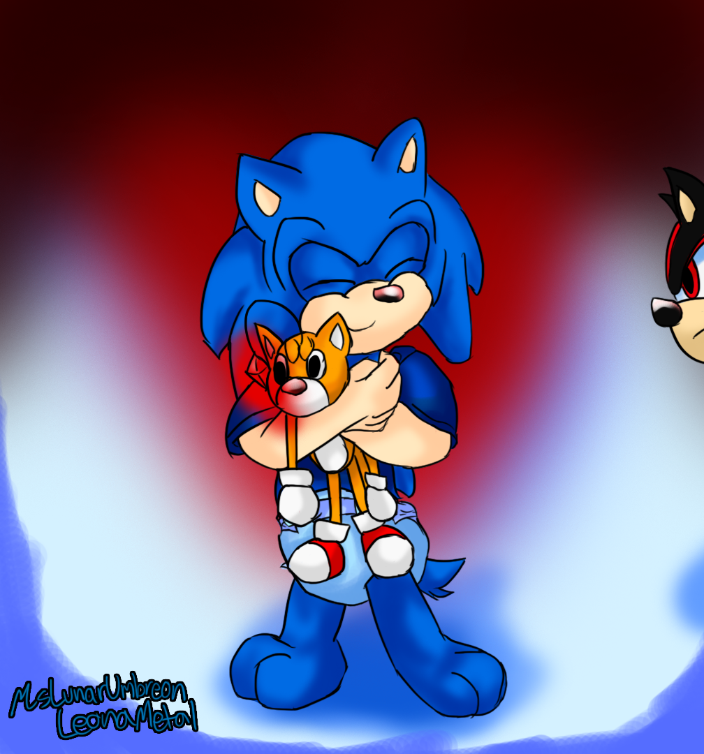 Cebola e Tails toy viram babá do baby sonic exe. 