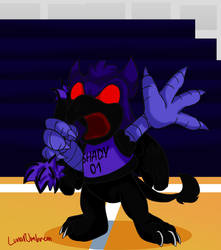 Shady the Shadow Griffin Mascot