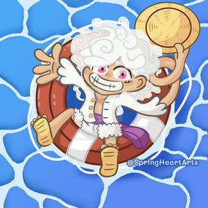 Gear 5 Luffy in da Sea