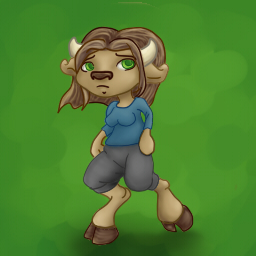 Sad Chibi Anthro Cow