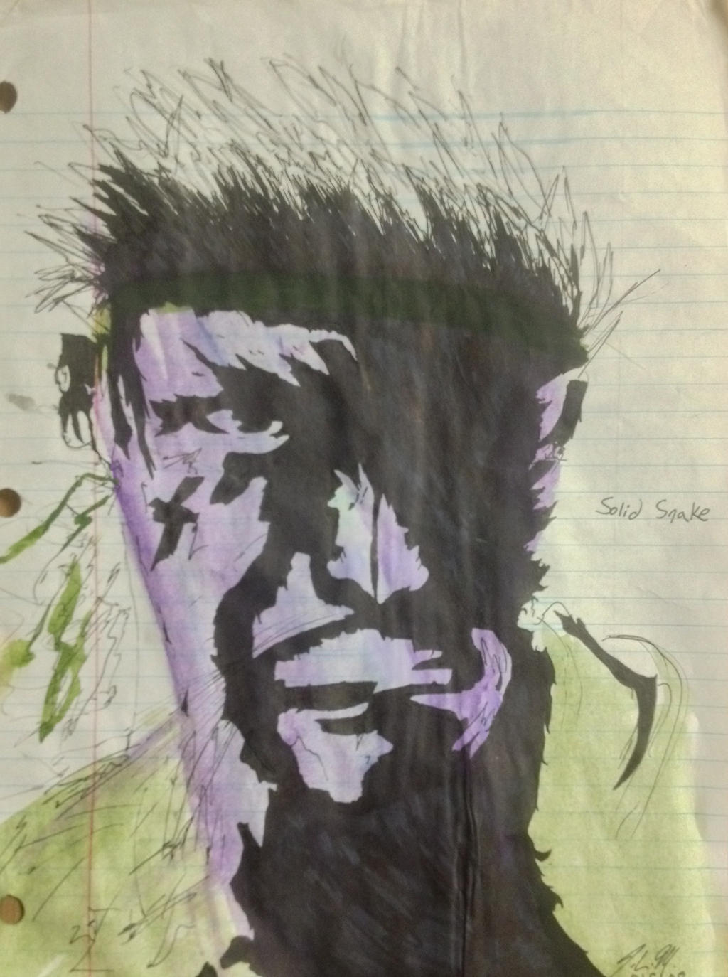 Solid Snake sketch by DarthReavous on DeviantArt
