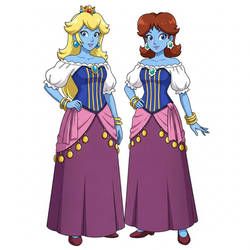(Request) Blue Skin Peach Daisy as Esmeralda