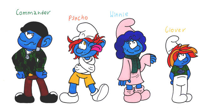 Commander, Psycho, Winnie, Clover