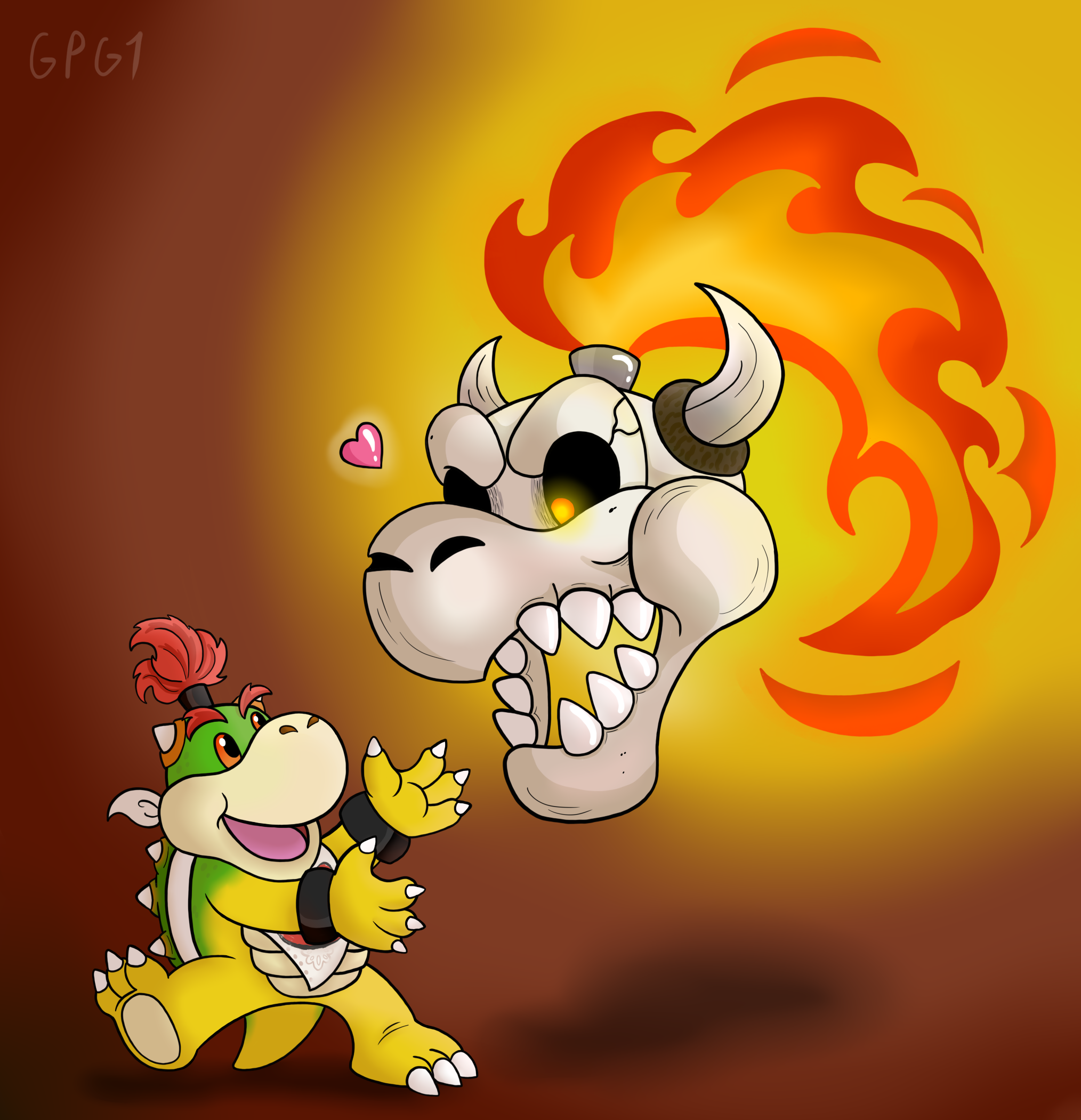 Jr. Son Deviantart Bowser Jr and his dad by GamePonyGirl1 on DeviantArt